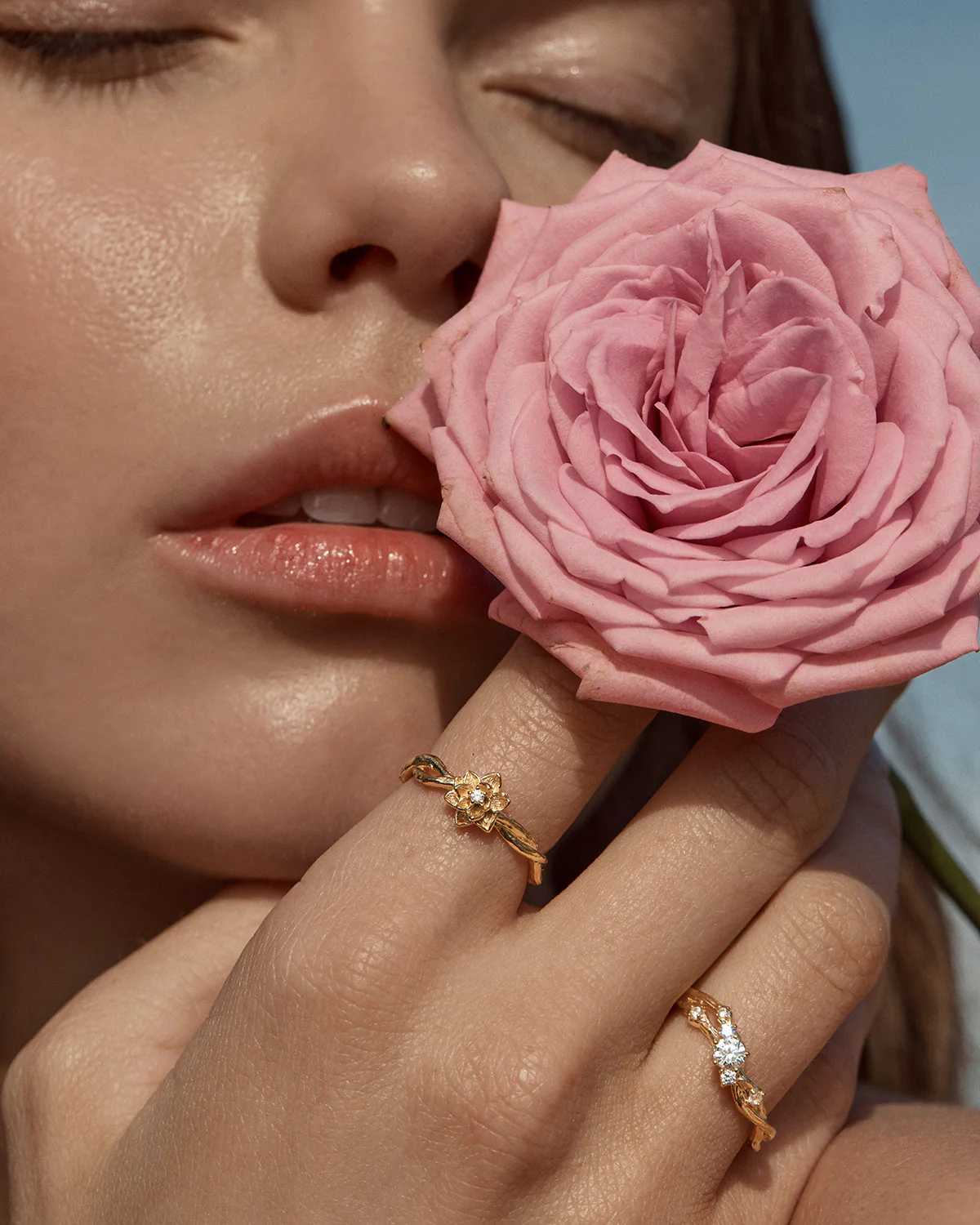 18k Gold Vermeil Bloom Within Lotus Ring - Image 4
