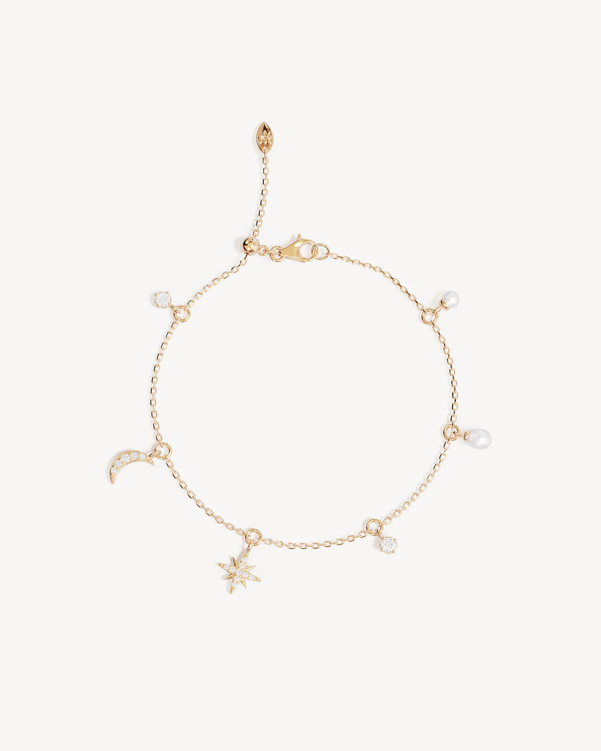 18k Gold Vermeil Celestial Skies Charm Bracelet - Image 3