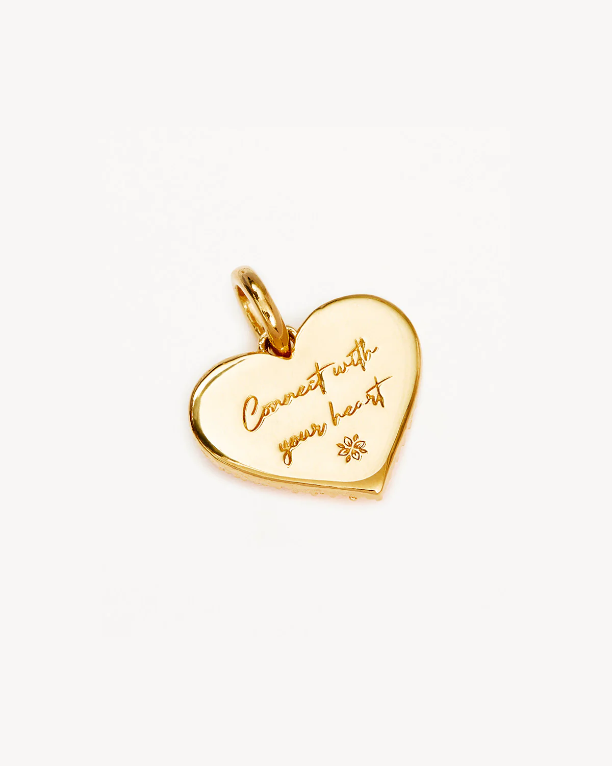 18k Gold Vermeil Connect With Your Heart Annex Link Pendant - Image 3