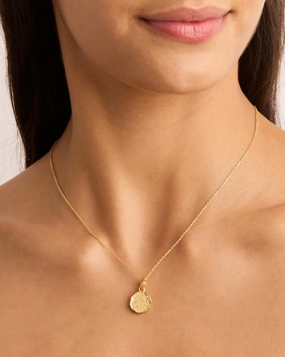 18k Gold Vermeil Cosmic Love Zodiac Annex Link Pendant - Leo - Image 4