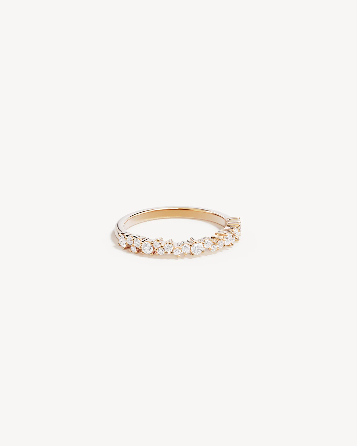 18k Gold Vermeil Crystal Dust Fine Ring - Image 3