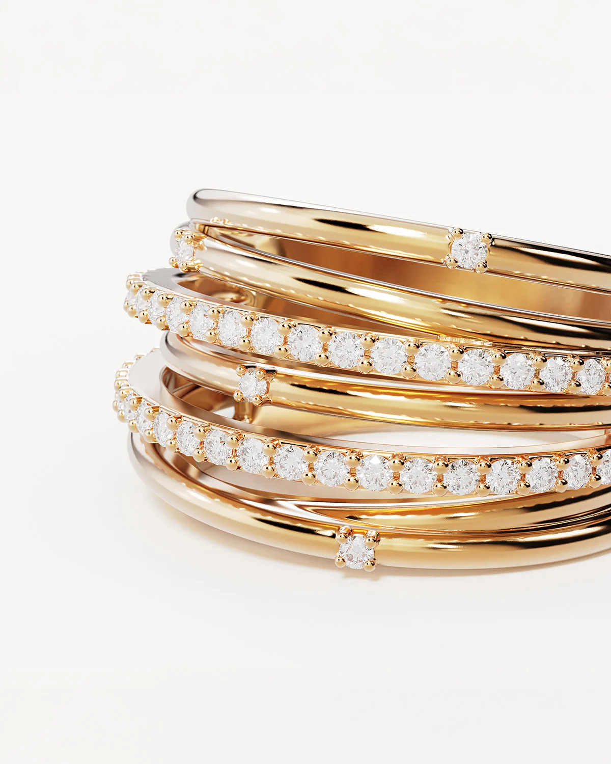 18k Gold Vermeil Woven Magic Ring - Image 3