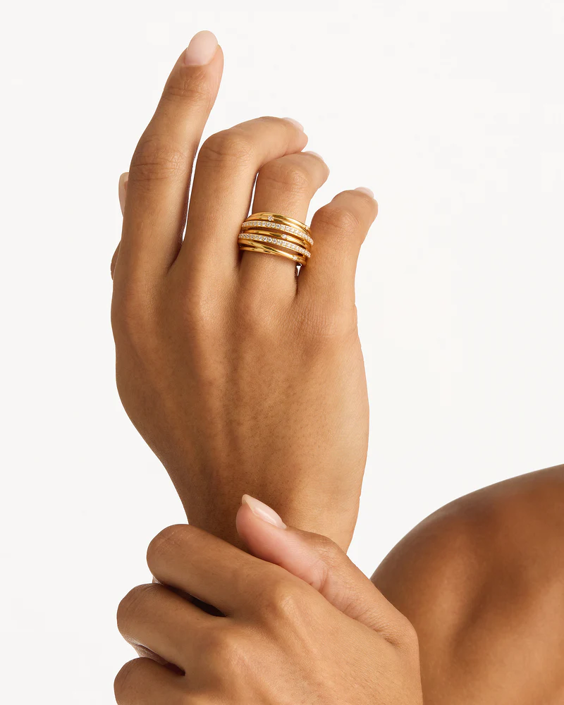 18k Gold Vermeil Woven Magic Ring - Image 4