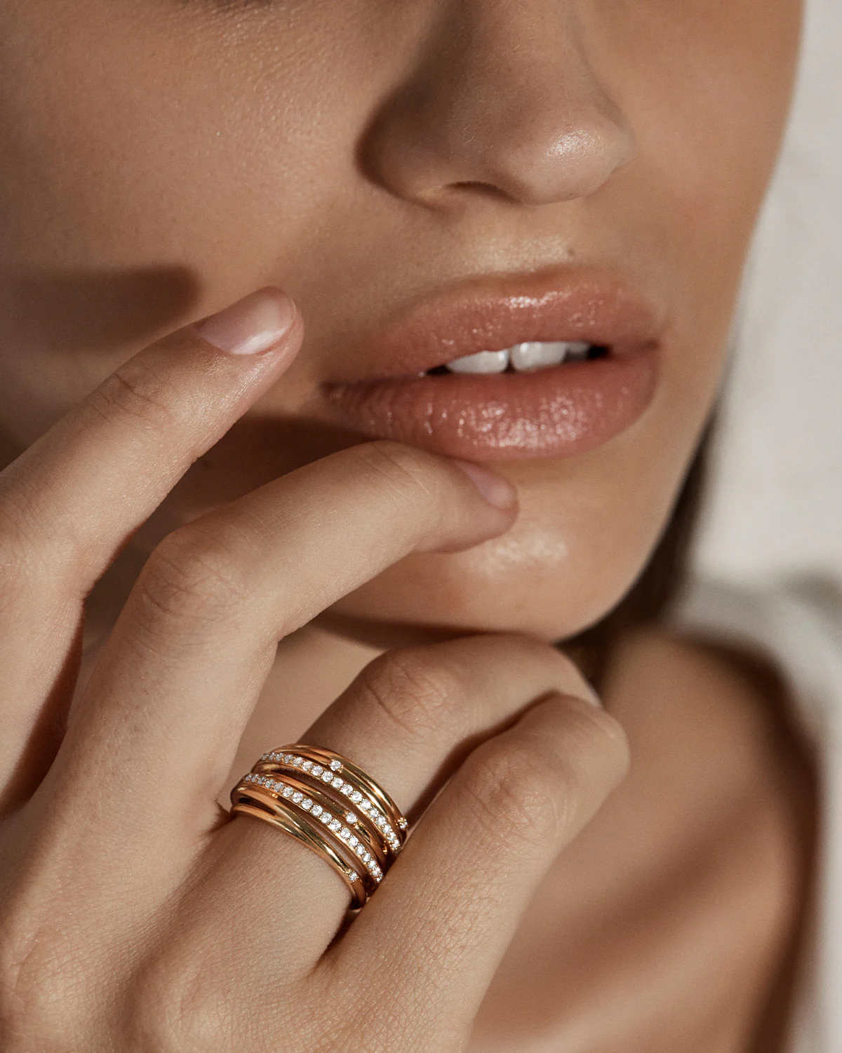 18k Gold Vermeil Woven Magic Ring - Image 5
