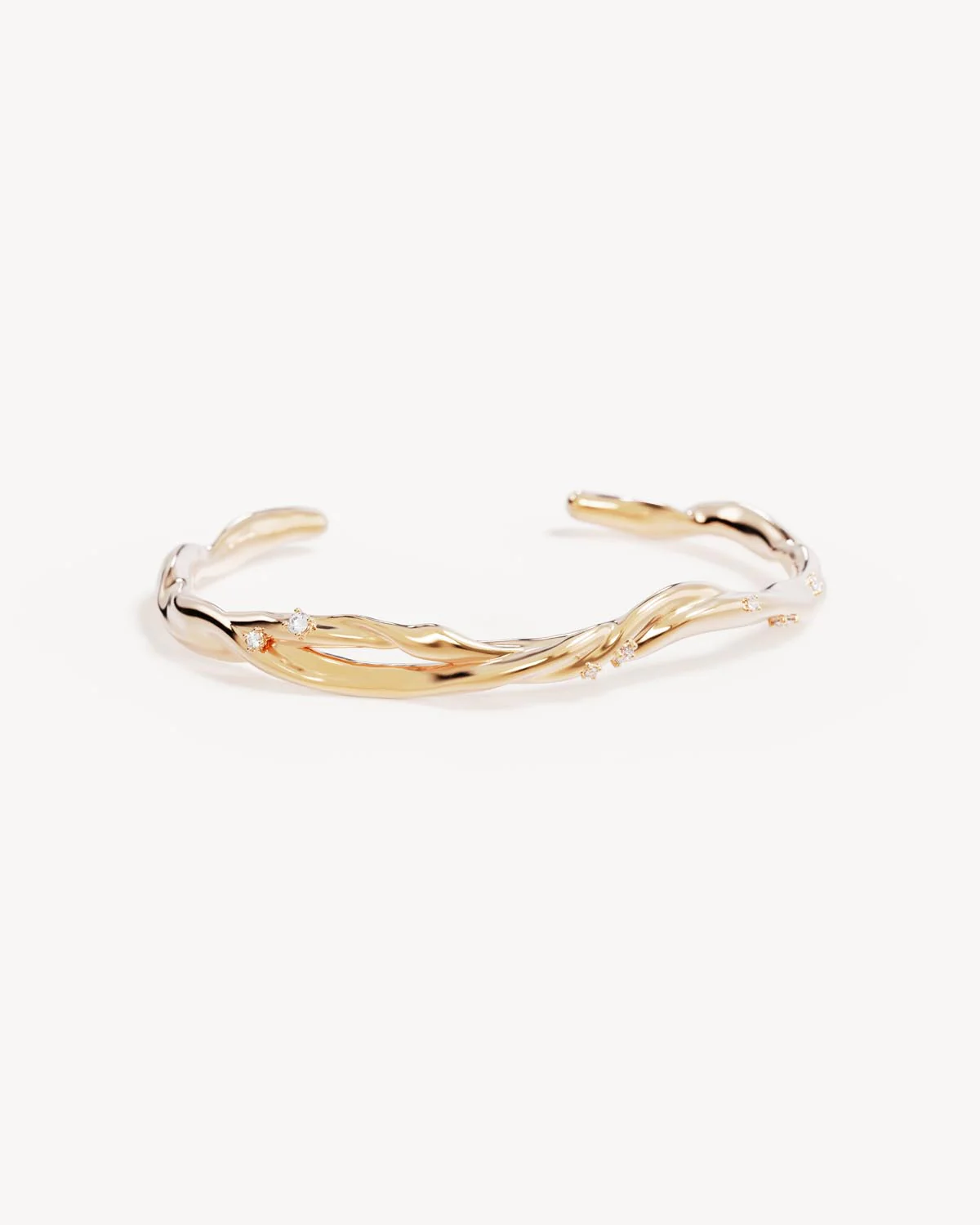18k Gold Vermeil Dancing Tides Cuff - Image 3