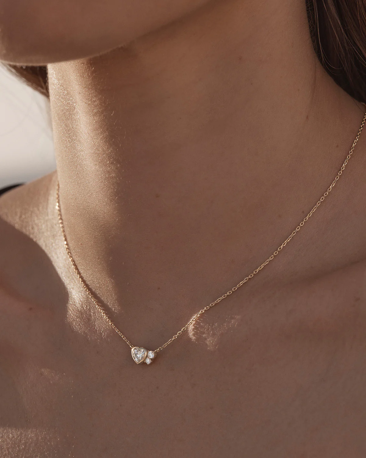 18k Gold Vermeil Dream Lover Heart Necklace - Image 2