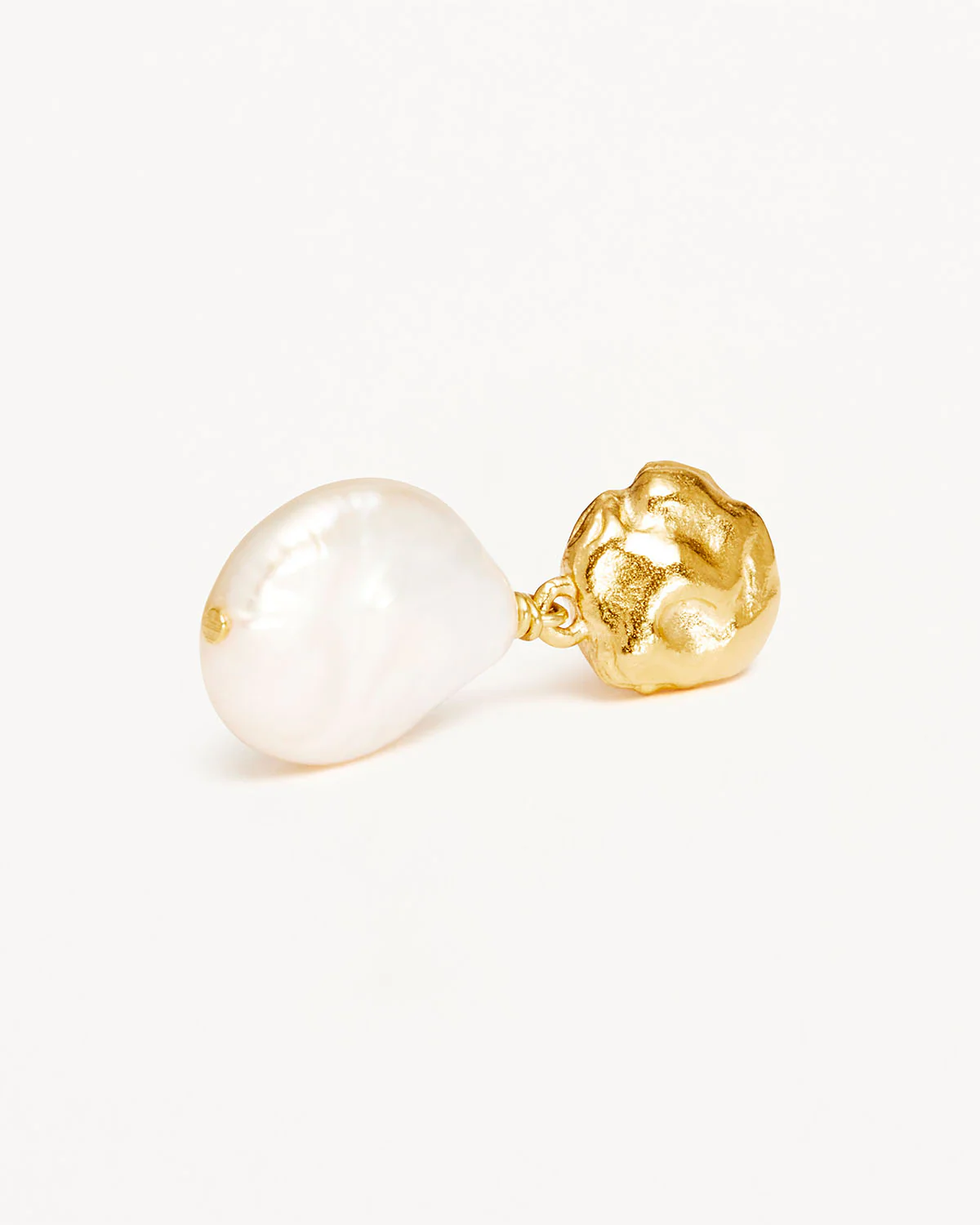 18k Gold Vermeil Endless Grace Pearl Drop Earrings - Image 3