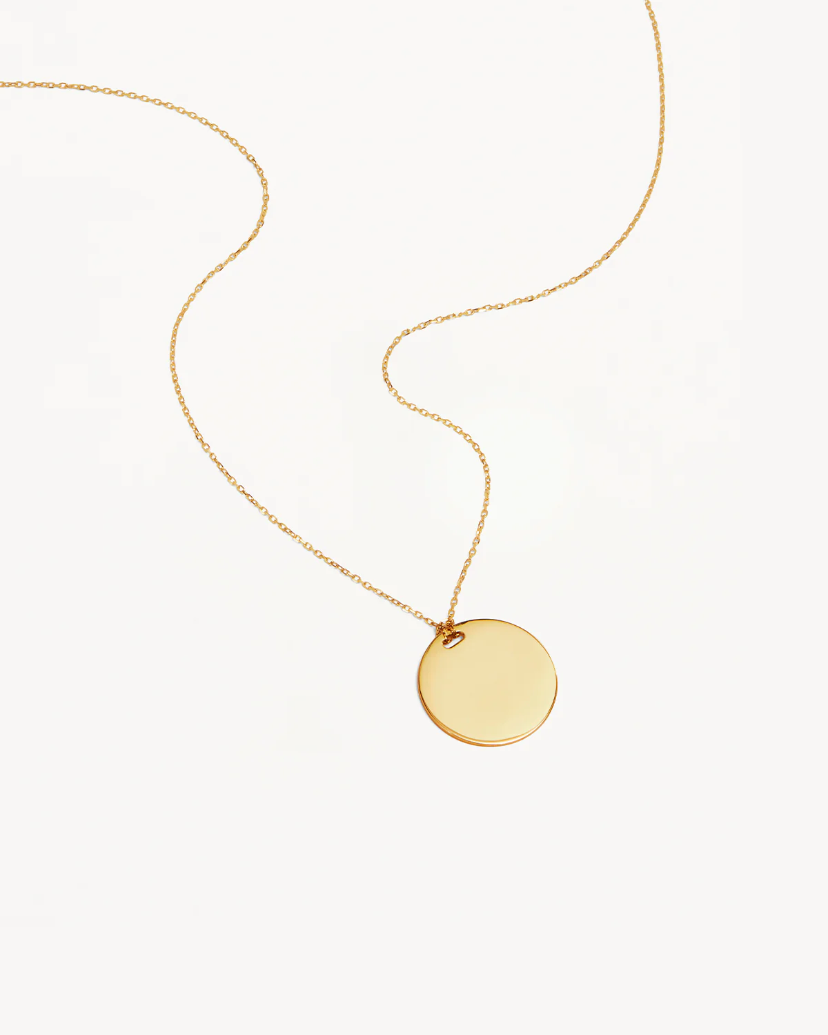 18k Gold Vermeil Forever and Always Engravable Large Necklace