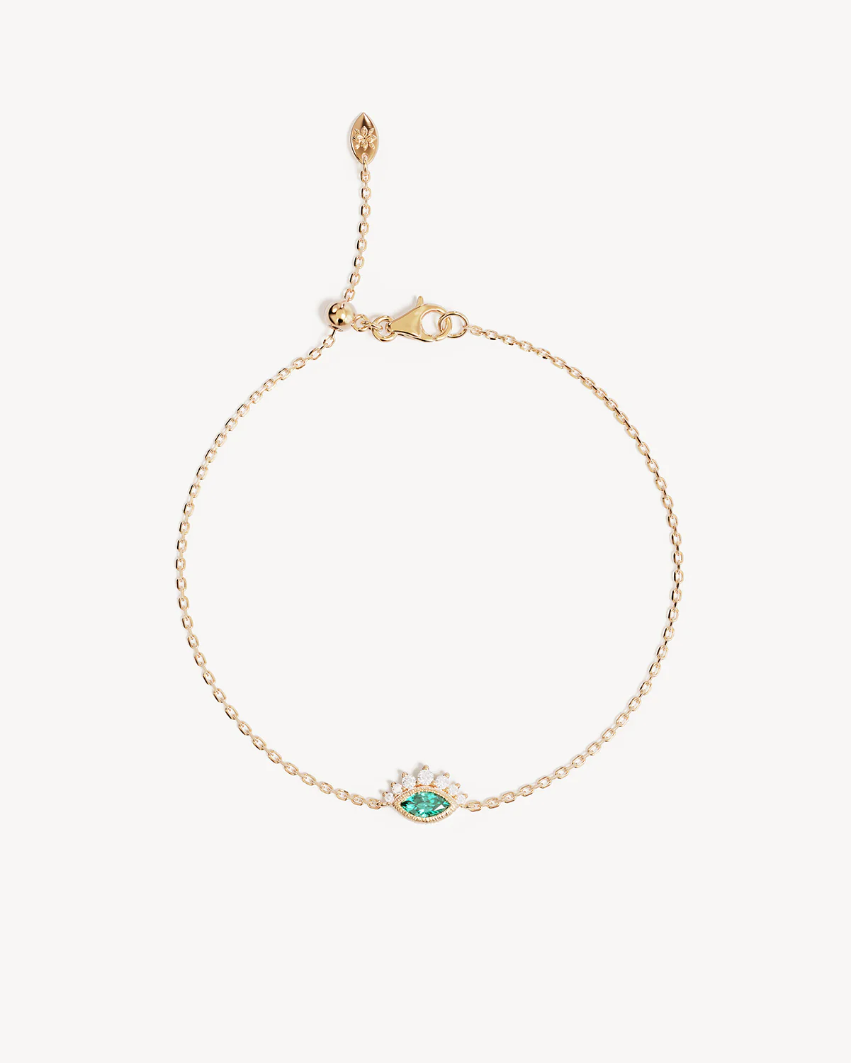 18k Gold Vermeil Hope and Protection Bracelet - Image 3