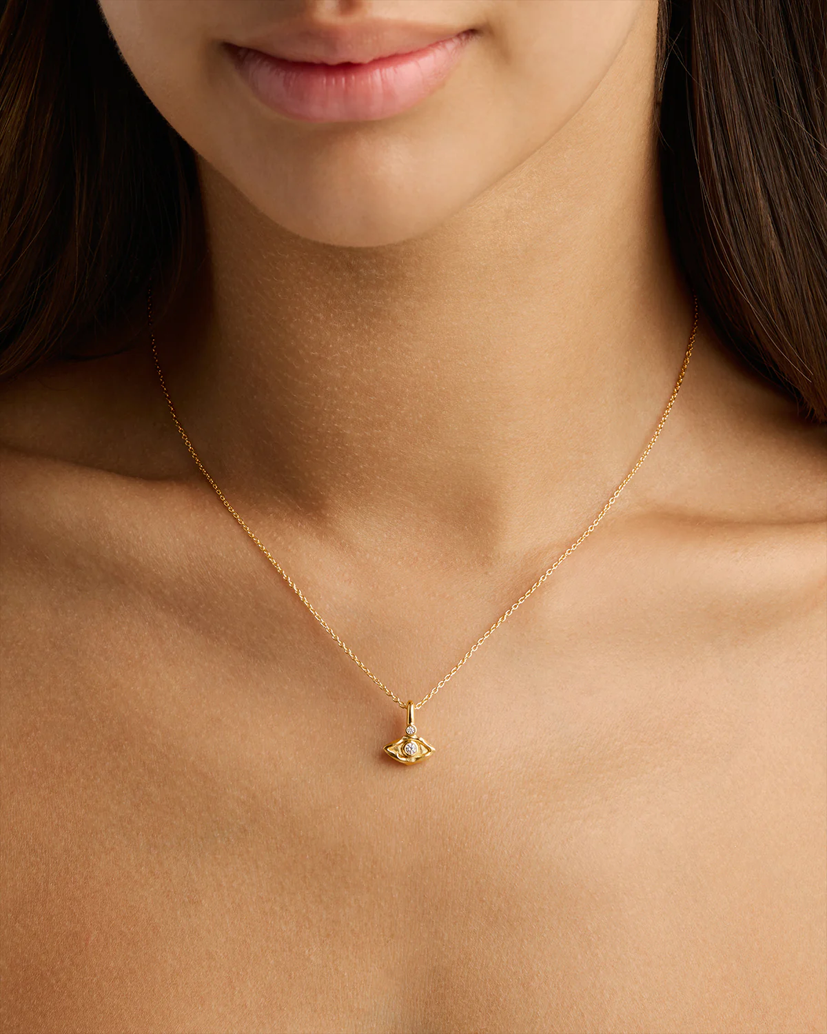 18k Gold Vermeil I am Protected Necklace - Image 2