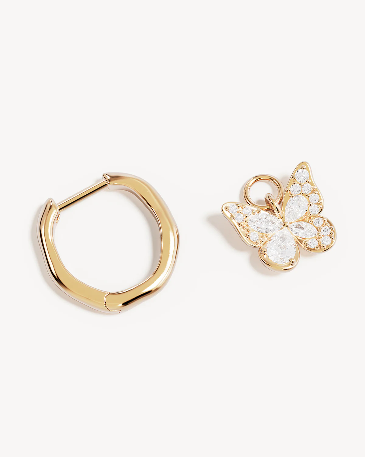 18k Gold Vermeil I Believe, I Become Hoops - Image 3