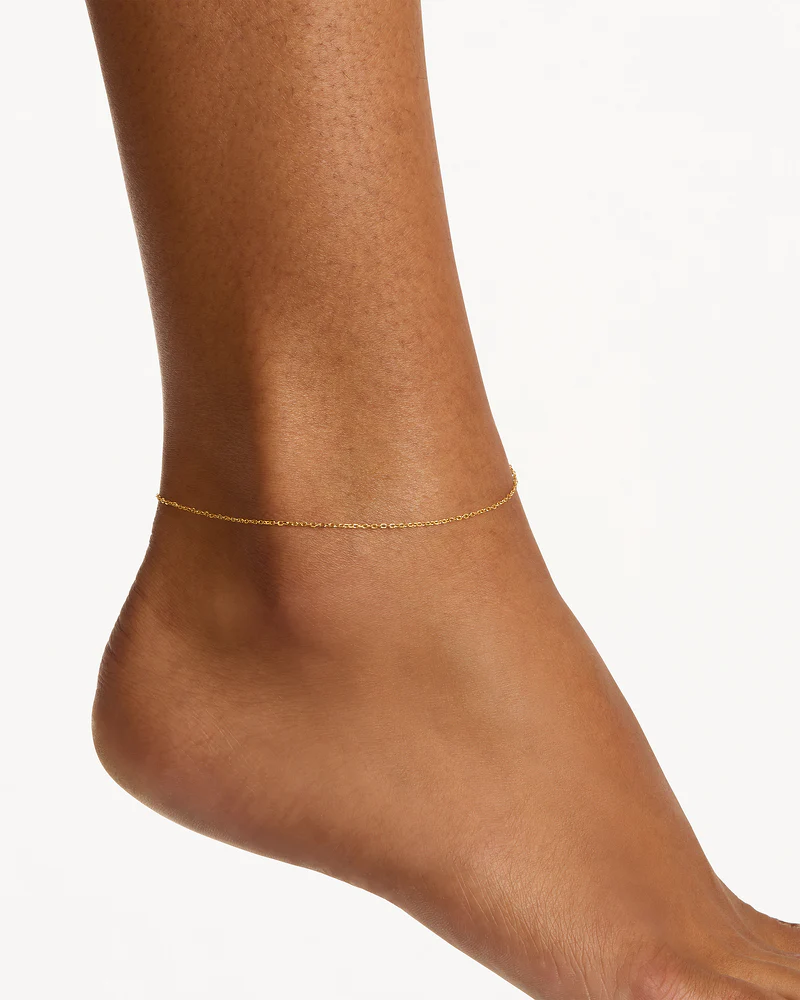18k Gold Vermeil Infinity Anklet - Image 2