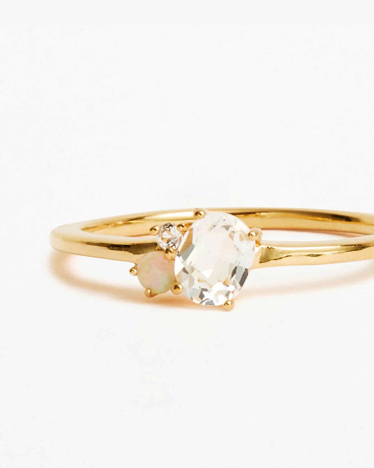18k Gold Vermeil Kindred Birthstone Ring - April - Image 3