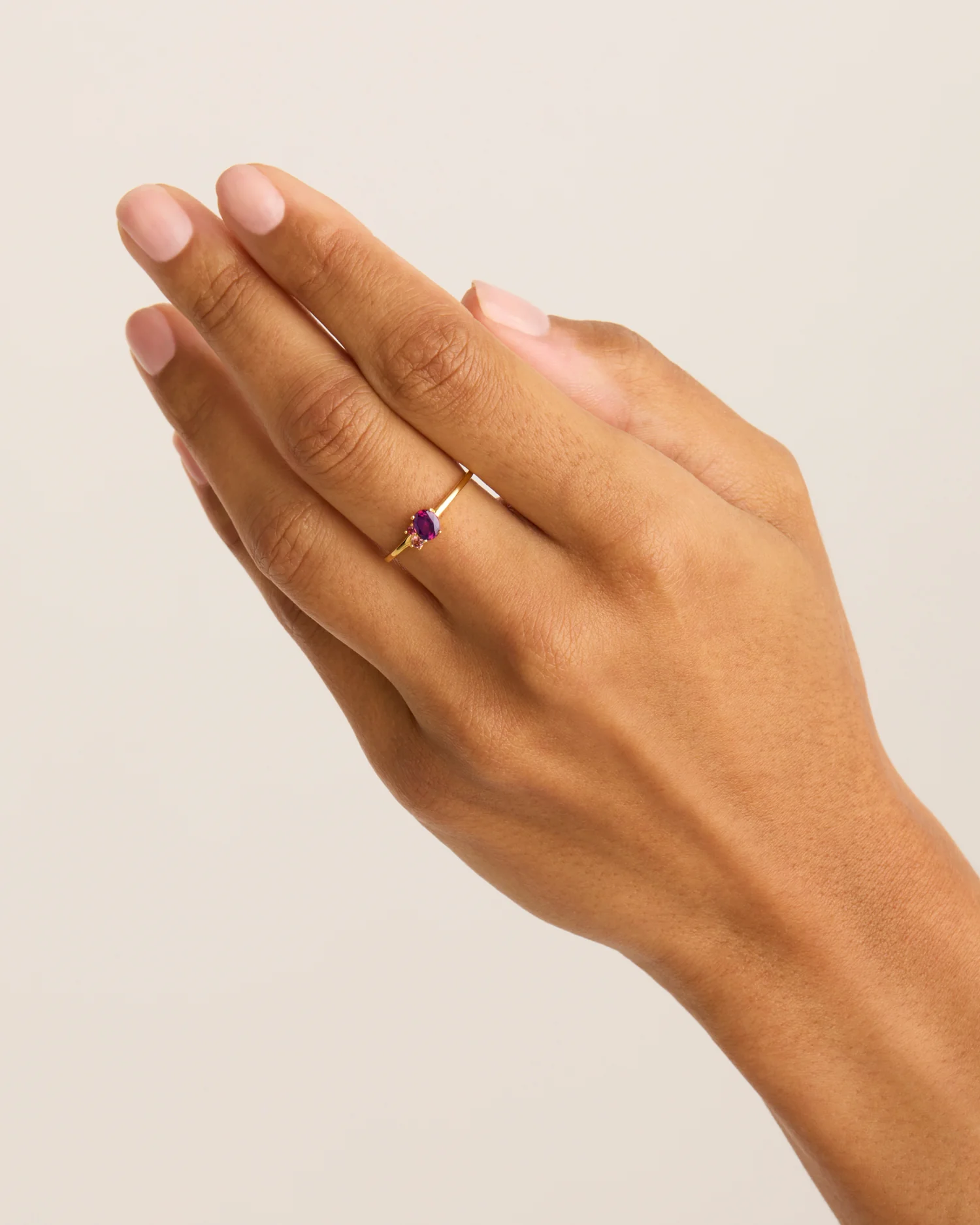 18k Gold Vermeil Kindred Birthstone Ring - July - Image 2