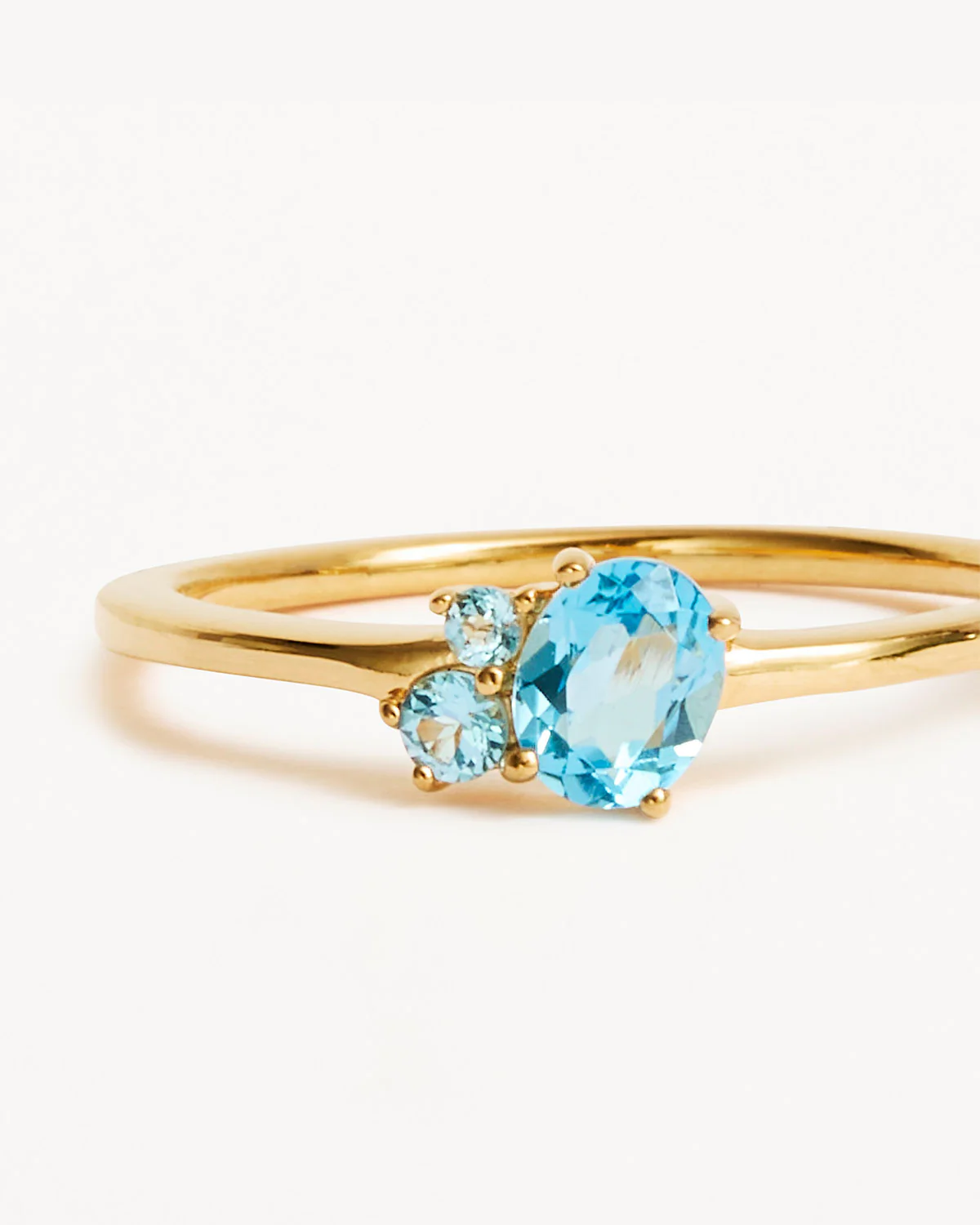 18k Gold Vermeil Kindred Birthstone Ring - March - Image 3