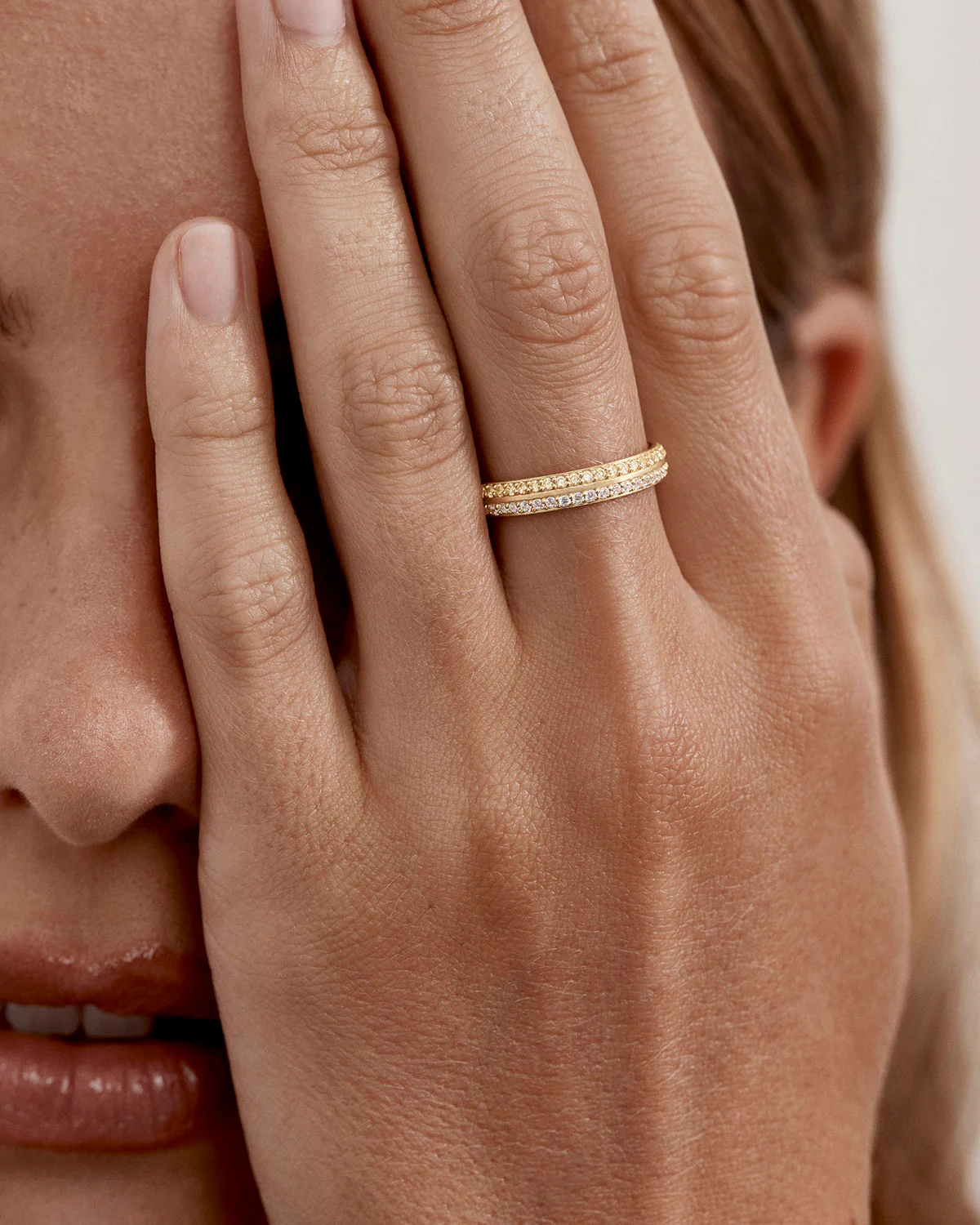 18k Gold Vermeil Light Within Ring - Image 2