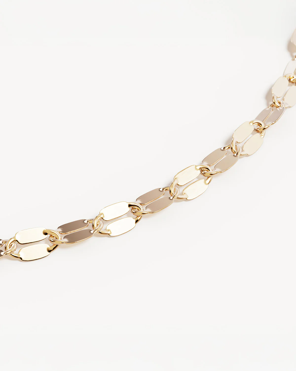 18k Gold Vermeil Light Catcher Sparkle Chain Bracelet - Image 3