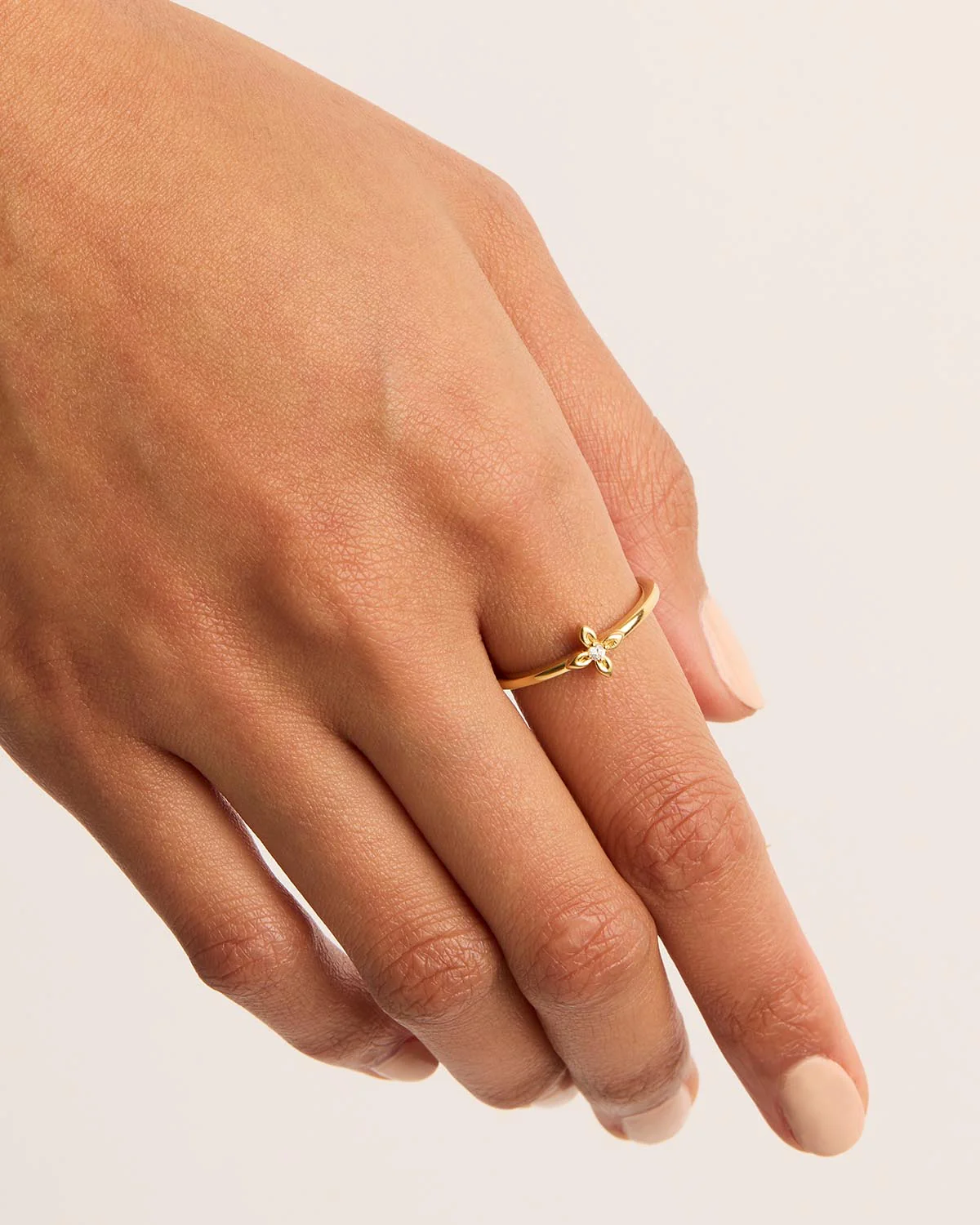18k Gold Vermeil Live in Light Ring - Image 2