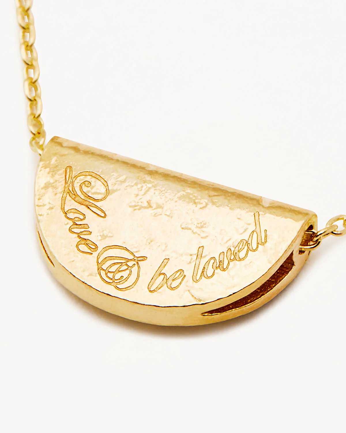 18k Gold Vermeil Lotus Birthstone Necklace - January - Garnet - Image 4