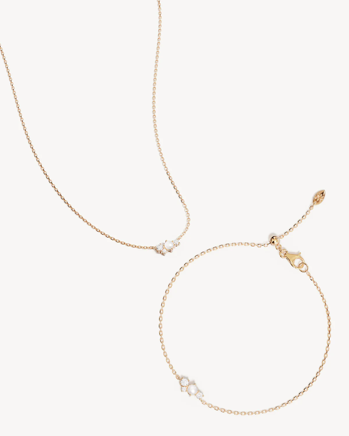 18k Gold Vermeil Love in Stillness Pearl Gift Set