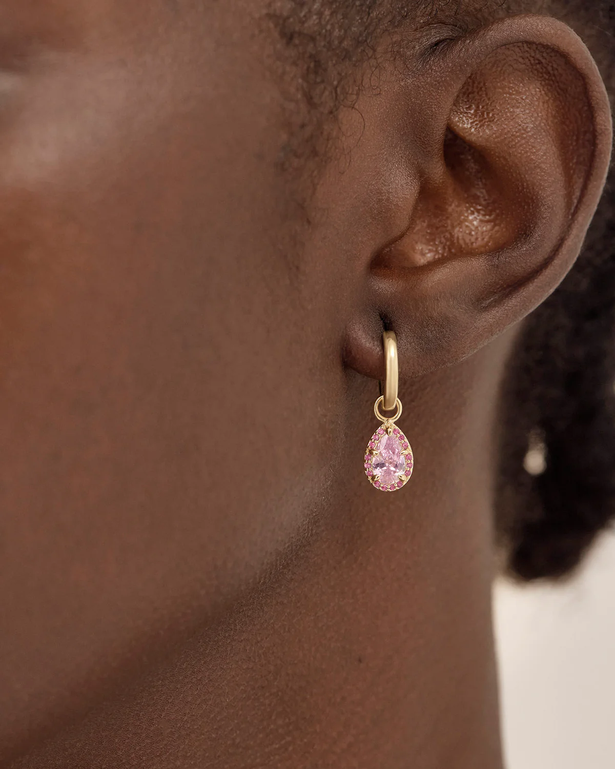 18k Gold Vermeil Love Without Limits Hoops - Image 2