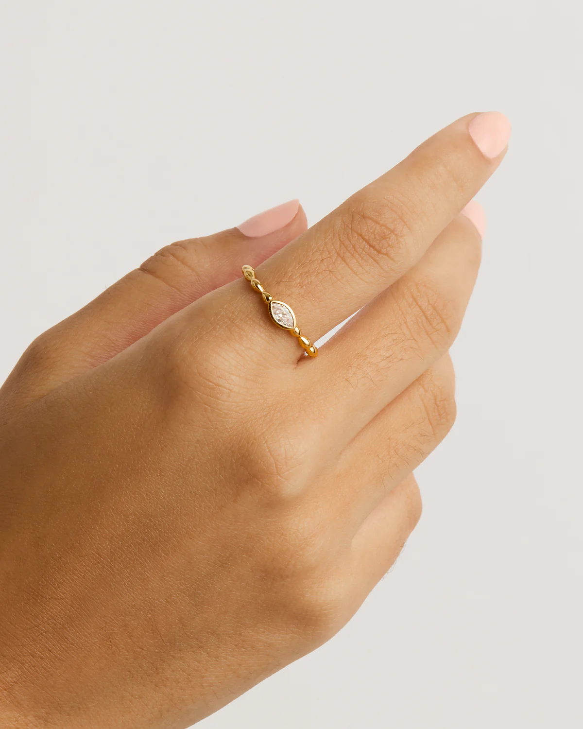 18k Gold Vermeil Lucky Eye Ring - Image 2