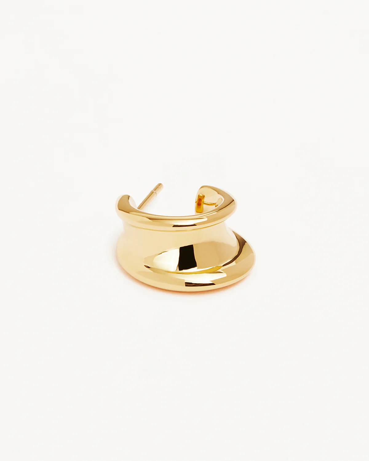 18k Gold Vermeil Muse Small Hoops - Image 3