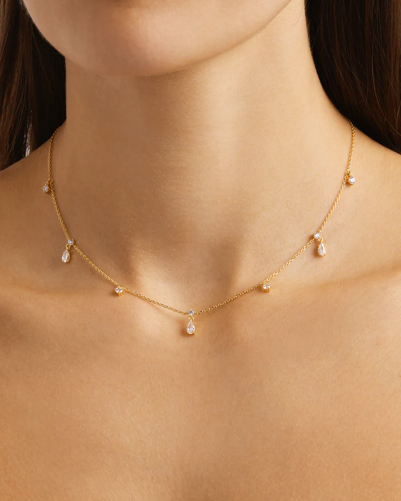 18k Gold Vermeil No Rain, No Flowers Choker - Image 2