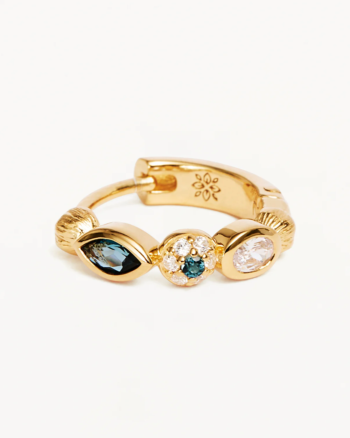 18k Gold Vermeil Protection of Eye Hoops - Image 3
