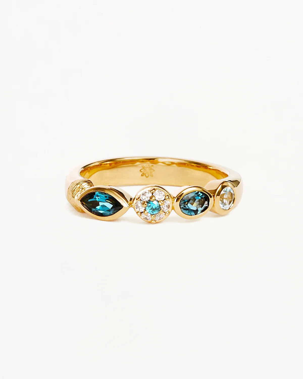 18k Gold Vermeil Protection of Eye Topaz Ring - Image 3