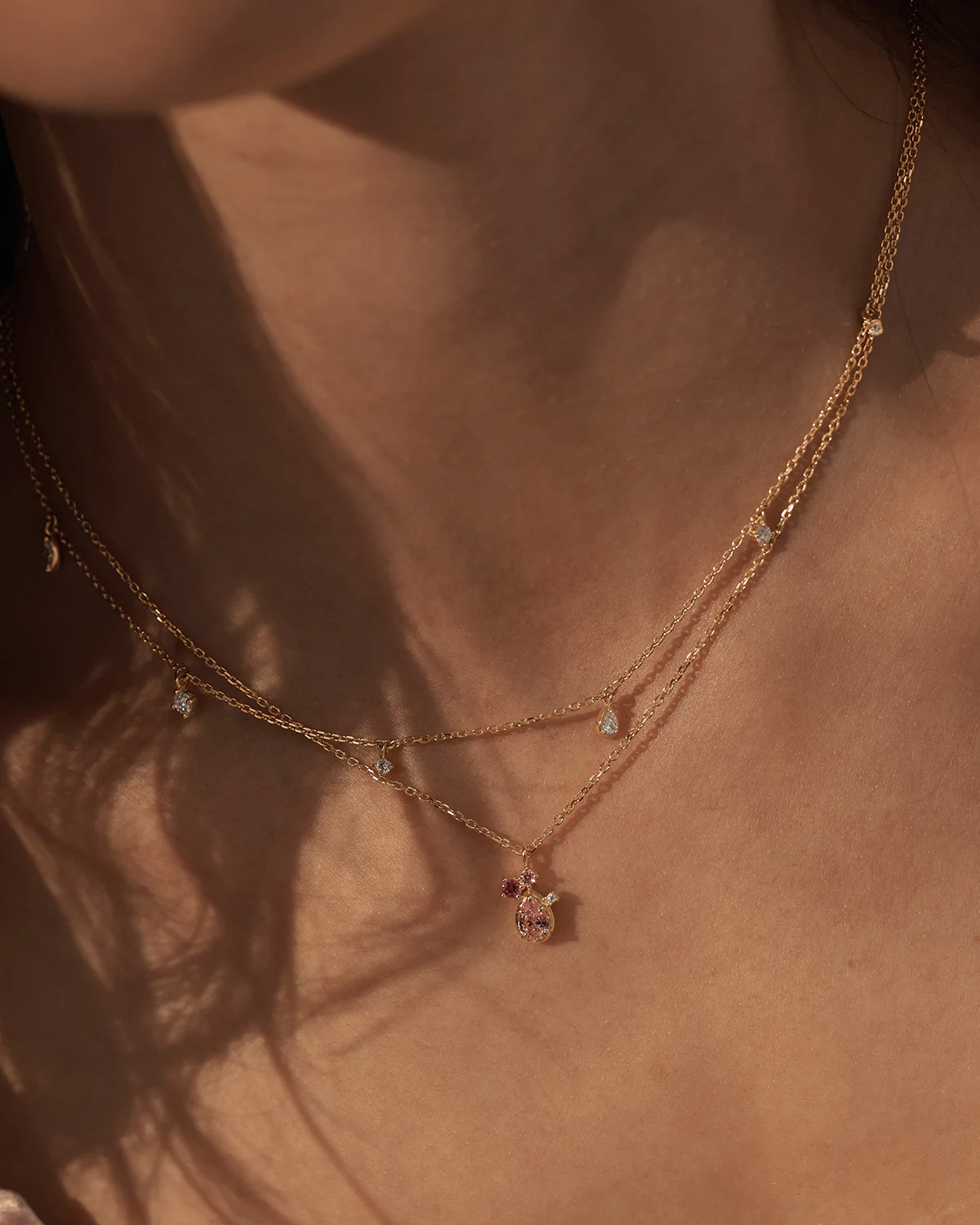 18k Gold Vermeil Scattered Light Choker - Image 7