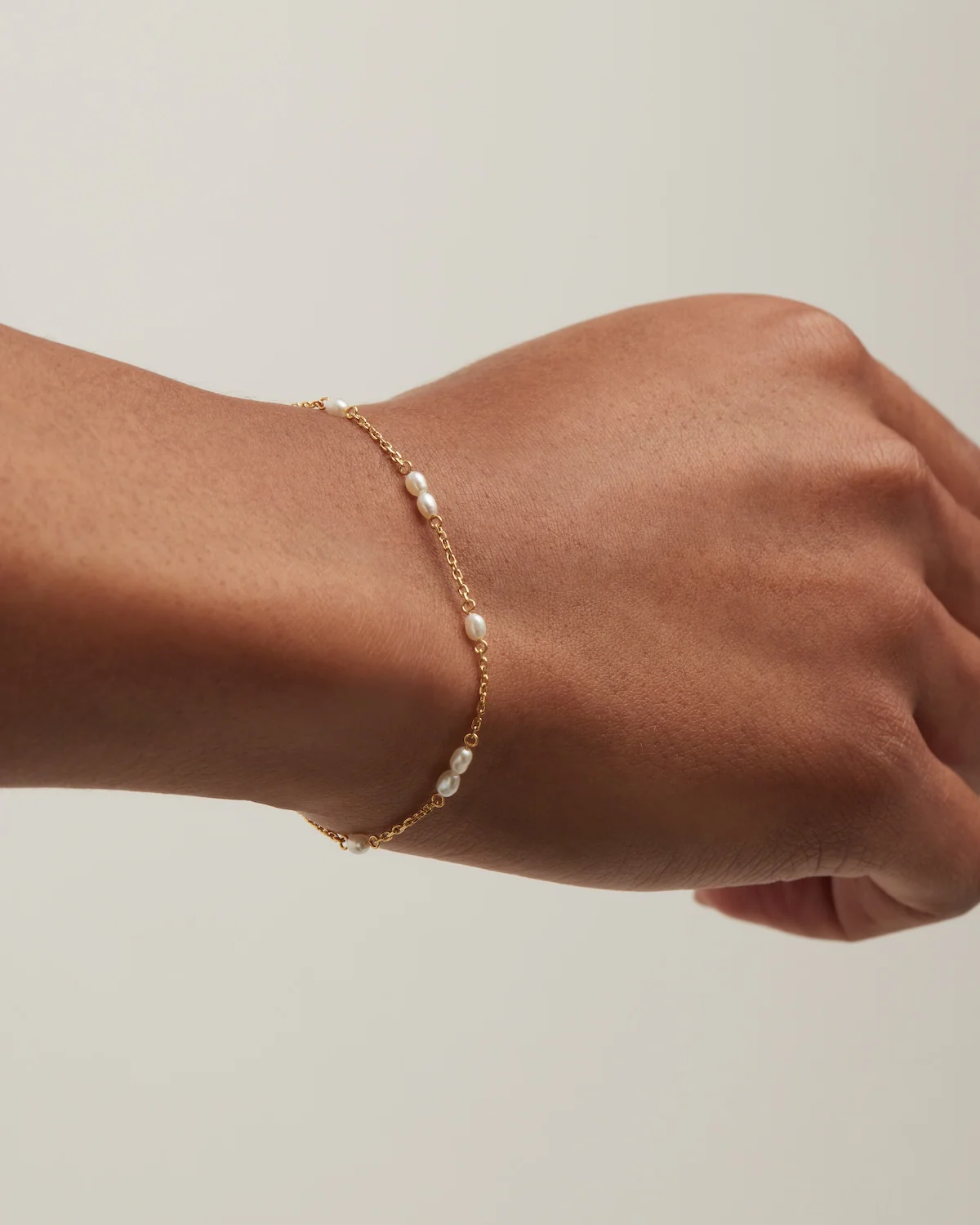 18k Gold Vermeil Serene Dreams Pearl Bracelet - Image 2