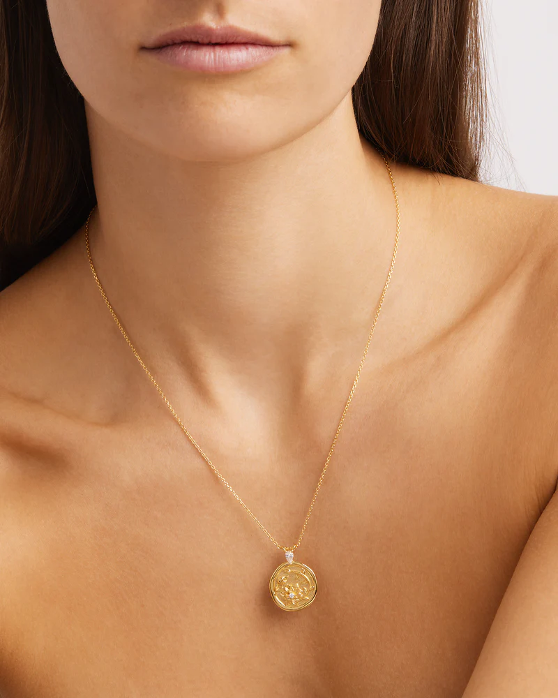18k Gold Vermeil Serene Lotus Necklace - Image 2