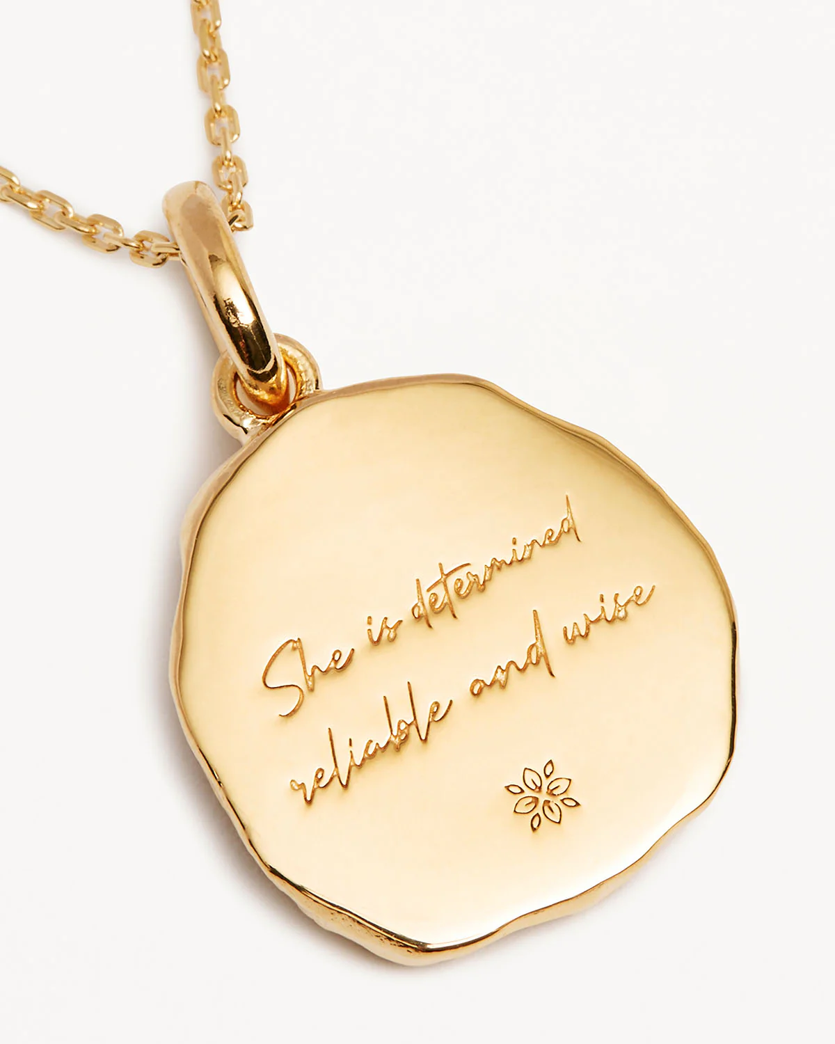 18k Gold Vermeil She is Zodiac Necklace - Capricorn - Image 4