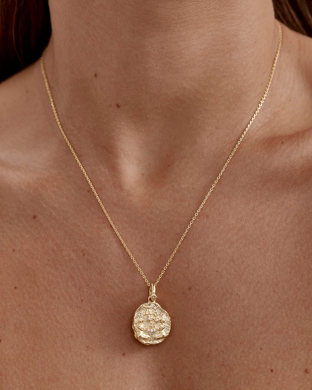 18k Gold Vermeil She is Zodiac Necklace - Gemini - Image 2