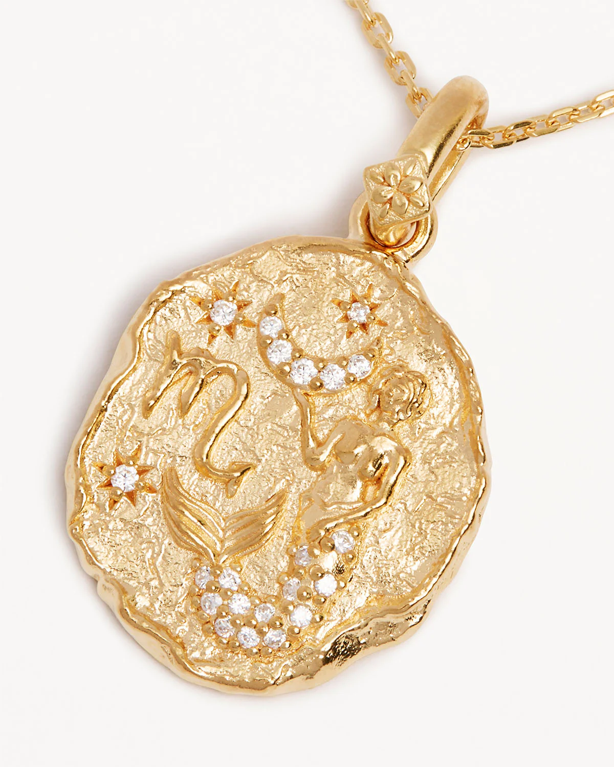 18k Gold Vermeil She is Zodiac Necklace - Scorpio - Image 3