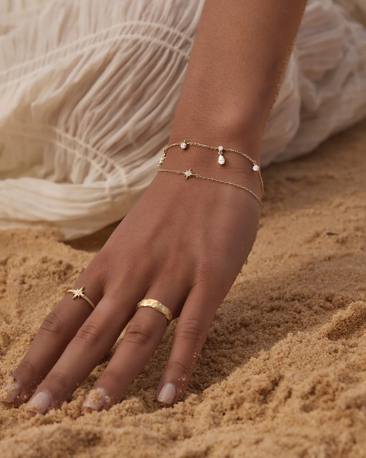 18k Gold Vermeil Starlight Bracelet - Image 2
