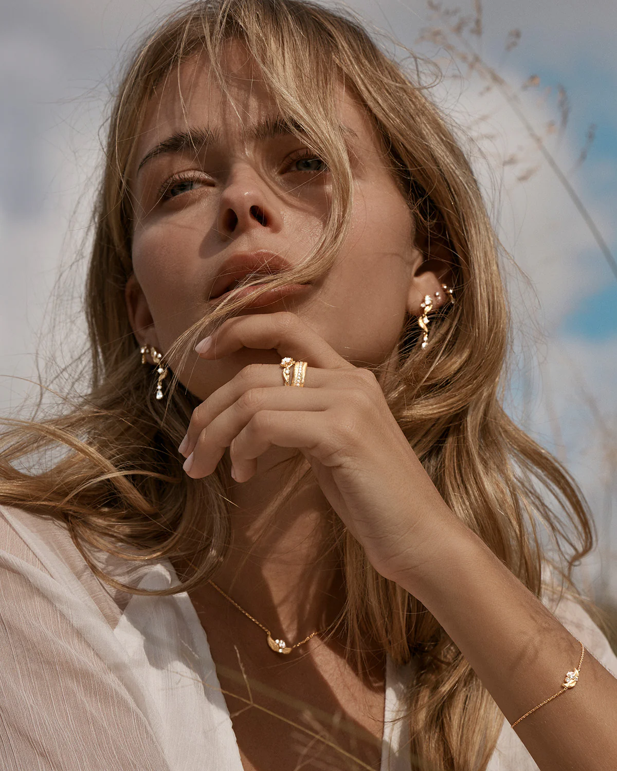 18k Gold Vermeil Through the Seasons Necklace - Image 4
