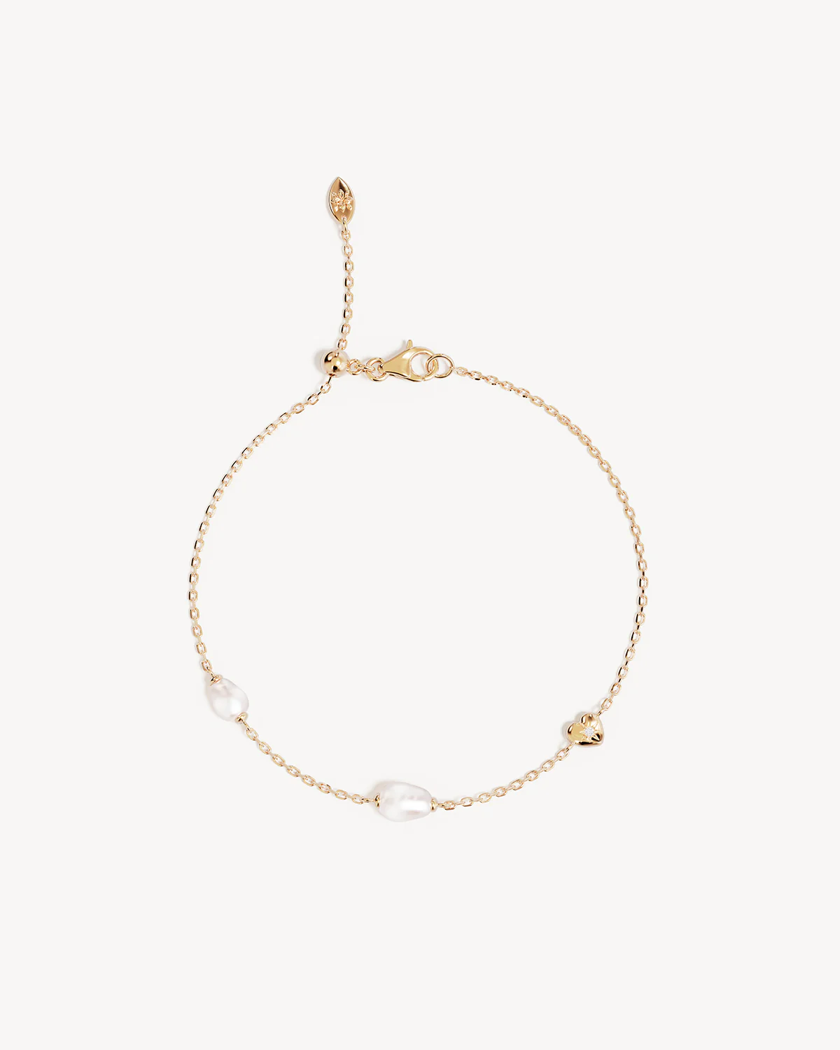 18k Gold Vermeil Under the Moonlight Pearl Bracelet - Image 3