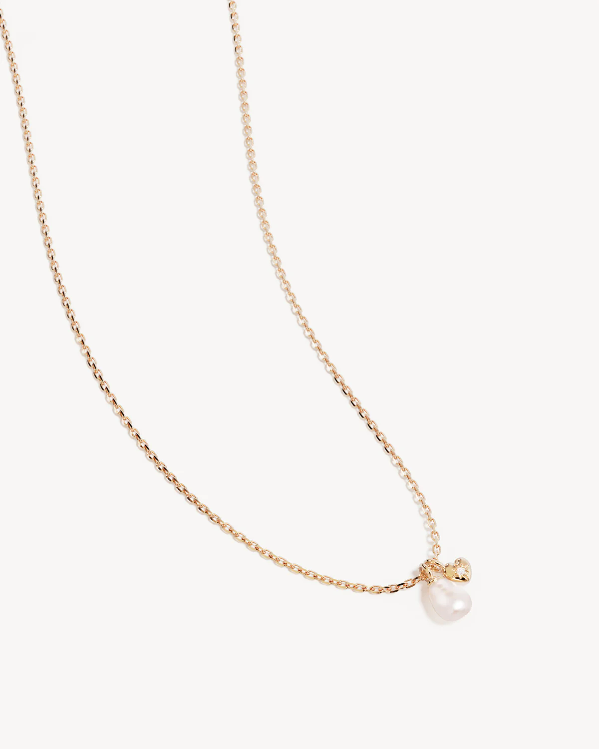 18k Gold Vermeil Under the Moonlight Pearl Necklace - Image 3