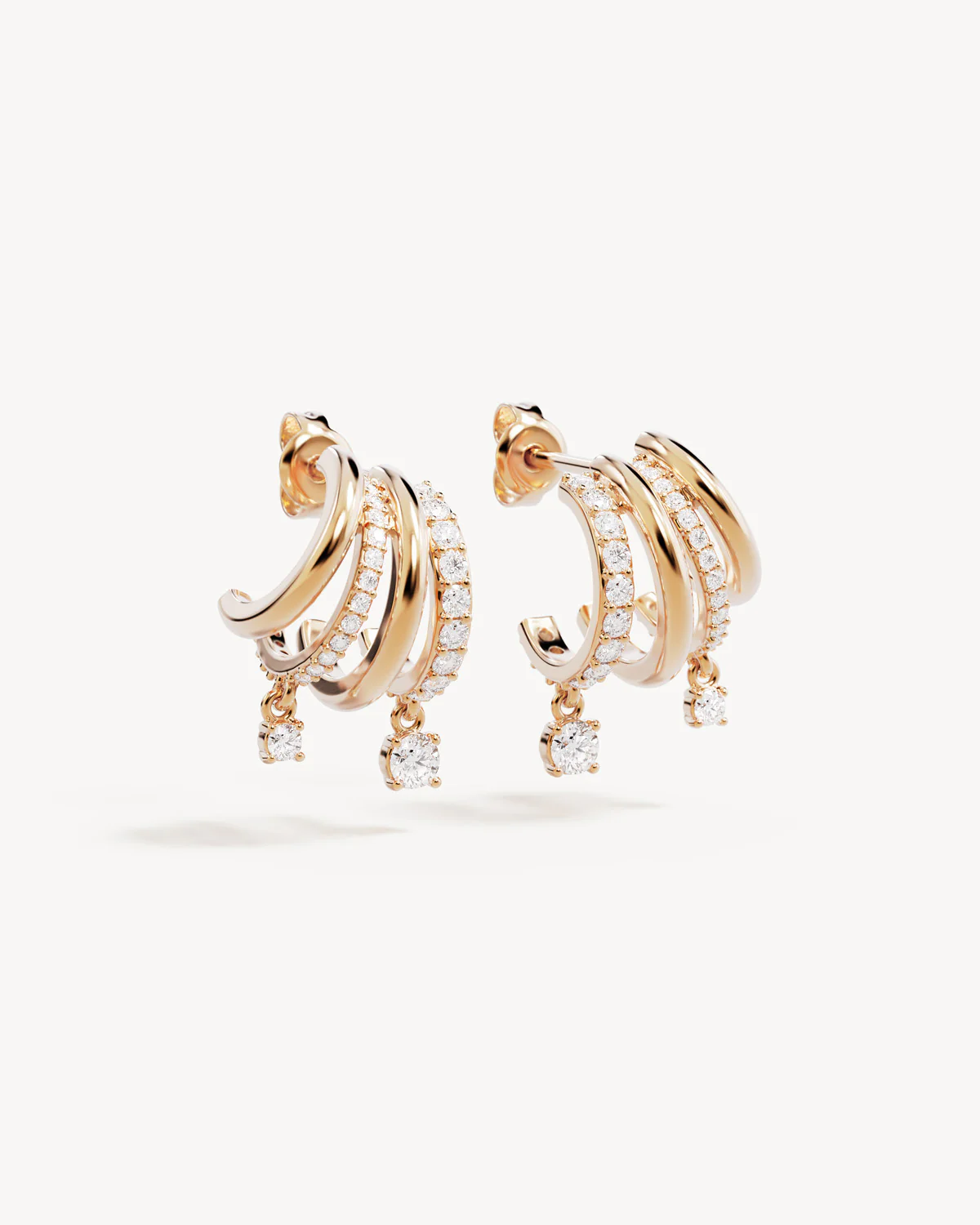18k Gold Vermeil With Every Breath Illusion Hoops