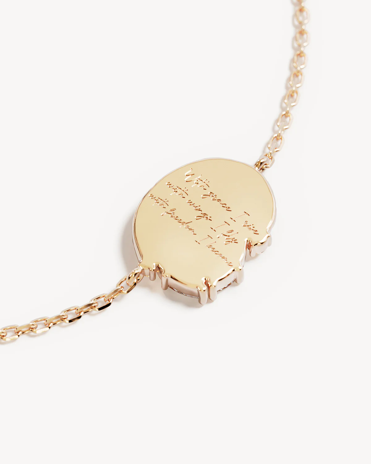 18k Gold Vermeil With Wings I Fly Bracelet - Image 4