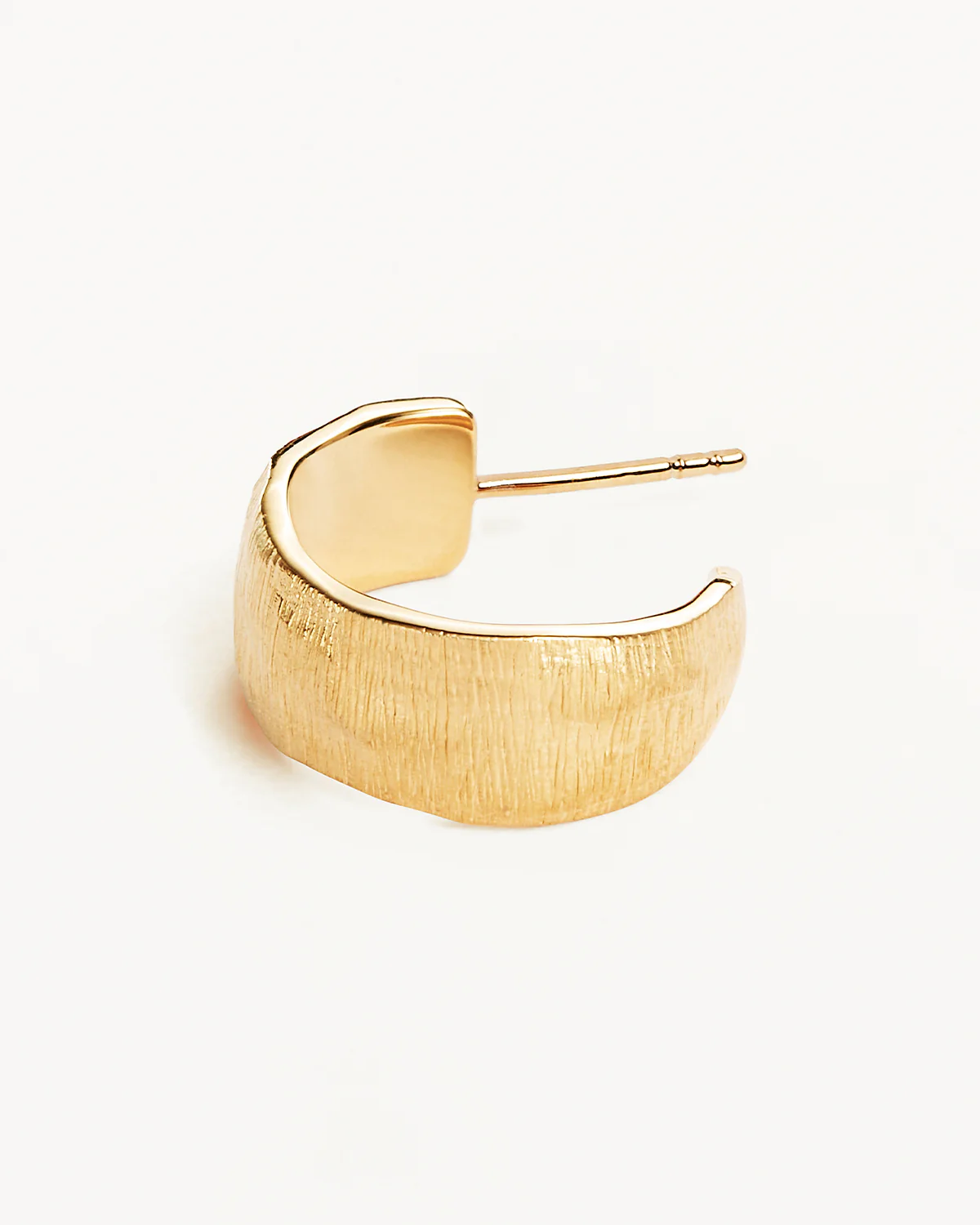 18k Gold Vermeil Woven Light Hoops - Image 3
