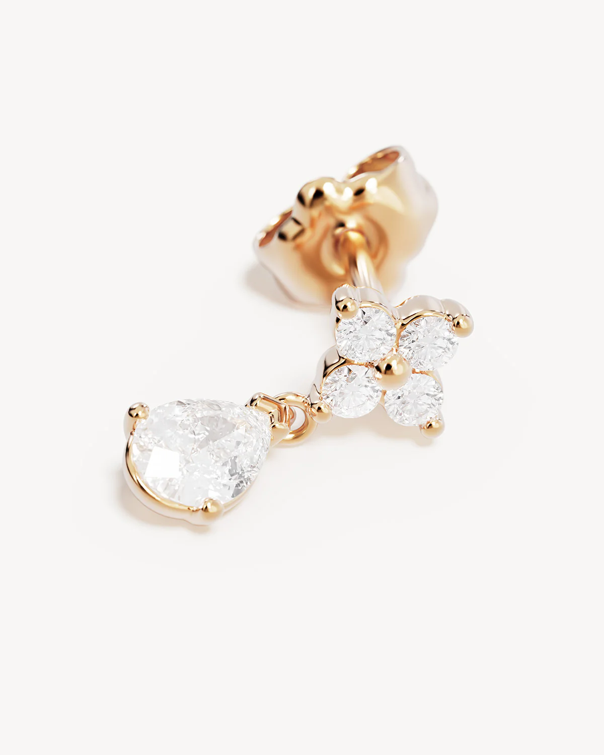 18k Solid Gold Renewal 0.28ct Lab-Grown Diamond Earring - Image 3