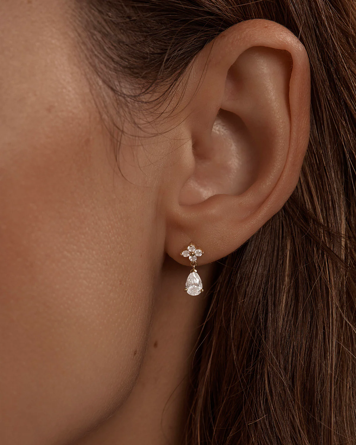 18k Solid Gold Renewal 0.28ct Lab-Grown Diamond Earring - Image 6