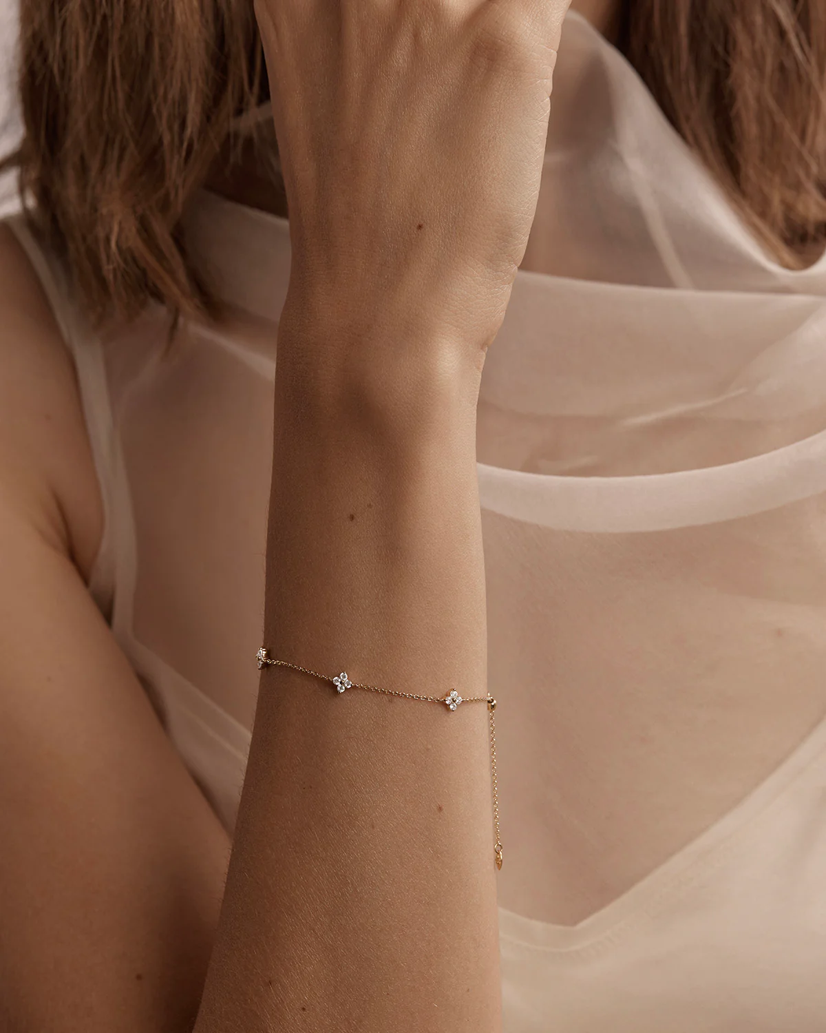18k Solid Gold Renewal 0.9ct Lab-Grown Diamond Bracelet - Image 5