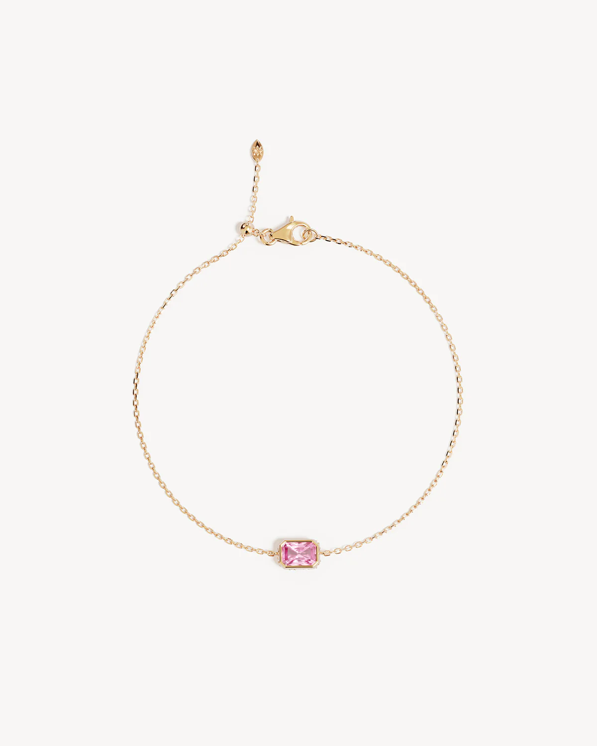 9k Solid Gold Deeply Loved Sapphire Bracelet - Image 3