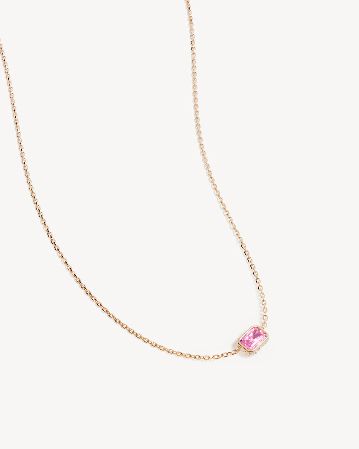 9k Solid Gold Deeply Loved Sapphire Necklace - Image 3