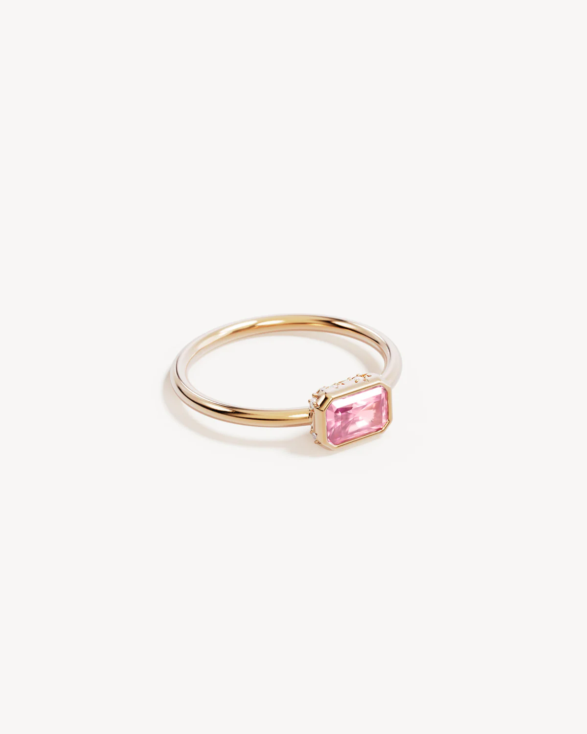 9k Solid Gold Deeply Loved Sapphire Ring - Image 3