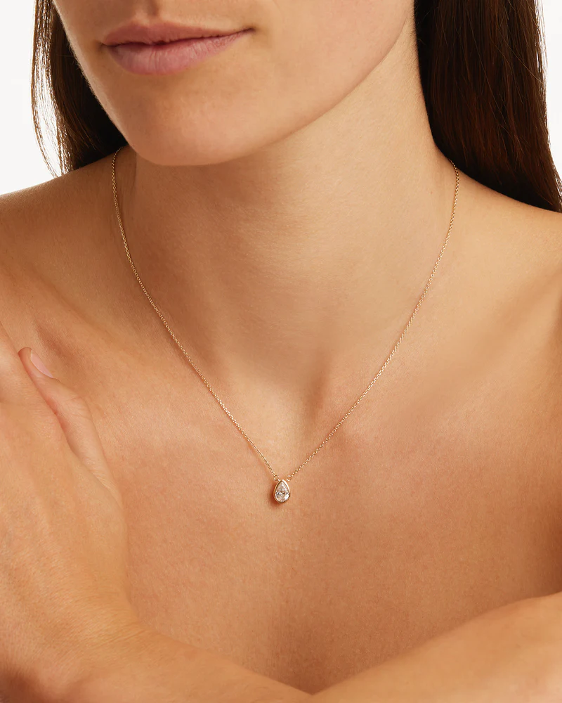 9k Solid Gold Echoes of Her 0.5ct Lab-Grown Diamond Necklace - Image 2